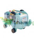 Образователен слон сортер пъзел, манипулационна дъска, блокчета, чук